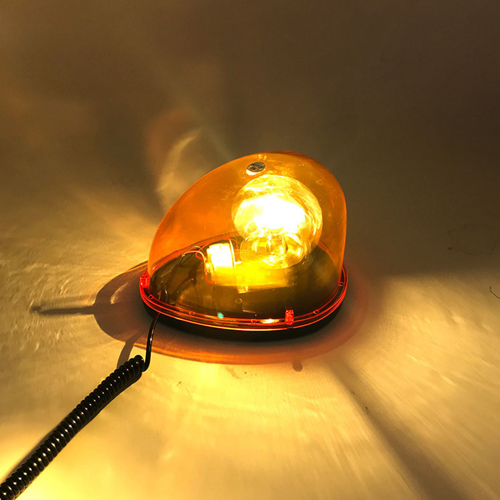 DC12V/24V 15W Halogen Warning Light Car Rotating Light Road Garbage Truck With Magnetic Adsorption Snail Lamp DC12V/24V 15W Halogen Warning Light Car Rotating Light Road Garbage Truck With Magnetic Adsorption Snail Lamp